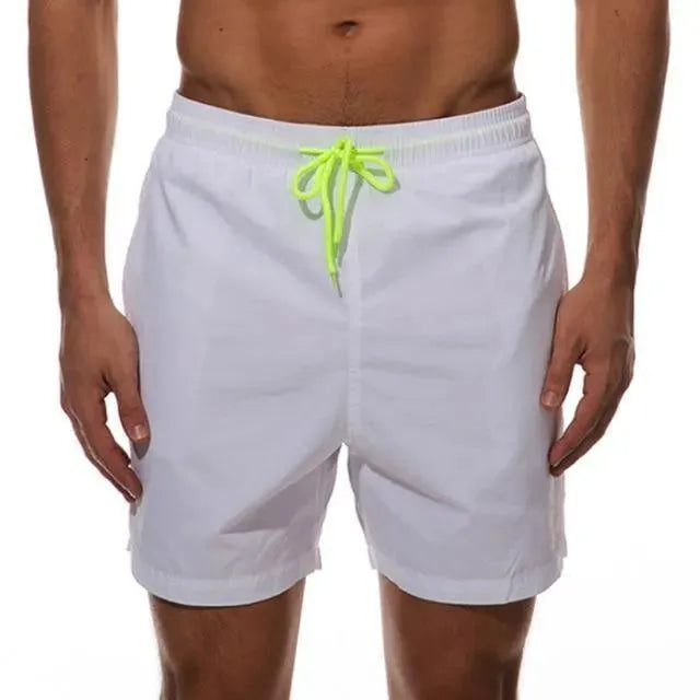 Men Pink Sporty Swim Shorts