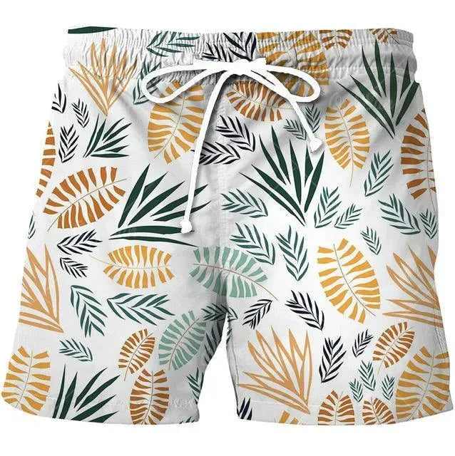 Men Tropical Board Shorts