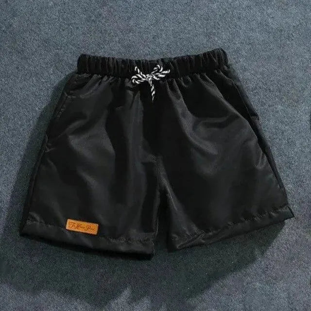 Men White Minimalist Swim Shorts