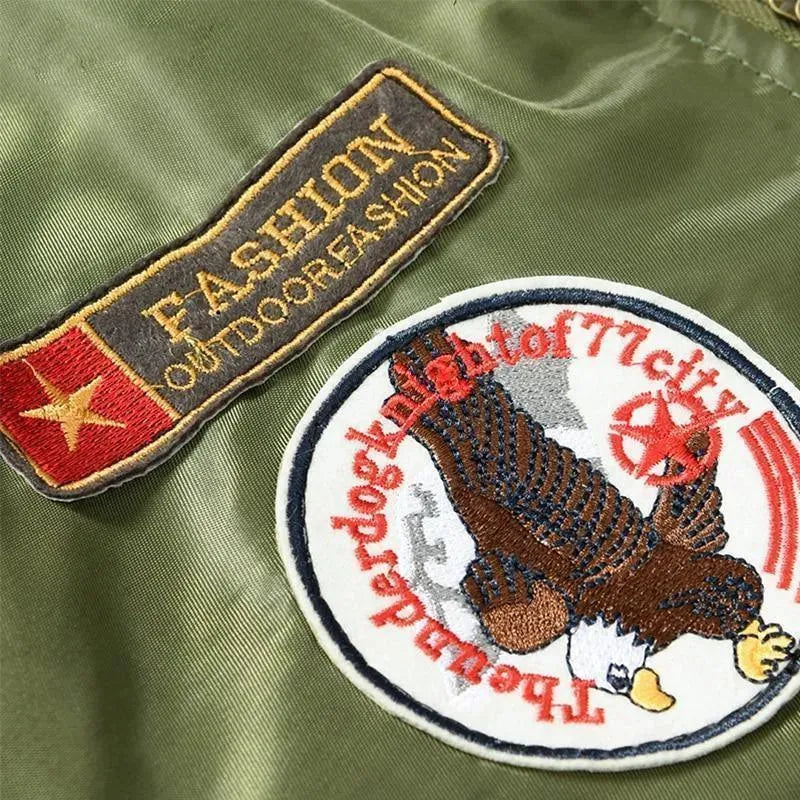 Men’s Aviator Bomber Jacket Winter Style