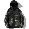 Men's Camo Bomber Jacket Oversized Hooded Style