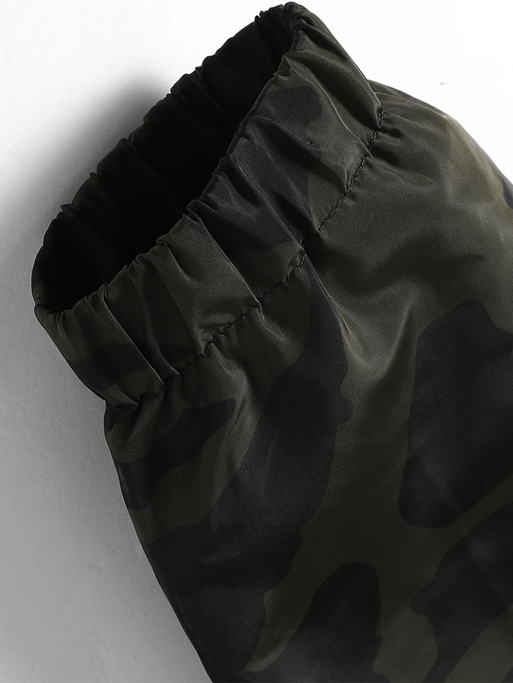Men's Camo Windbreaker Jacket Hooded Streetwear Style