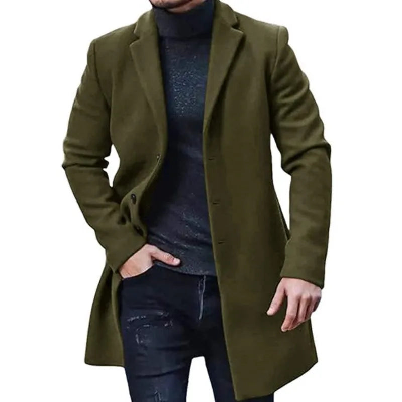 Men's Casual Sport Jacket Button Front Style