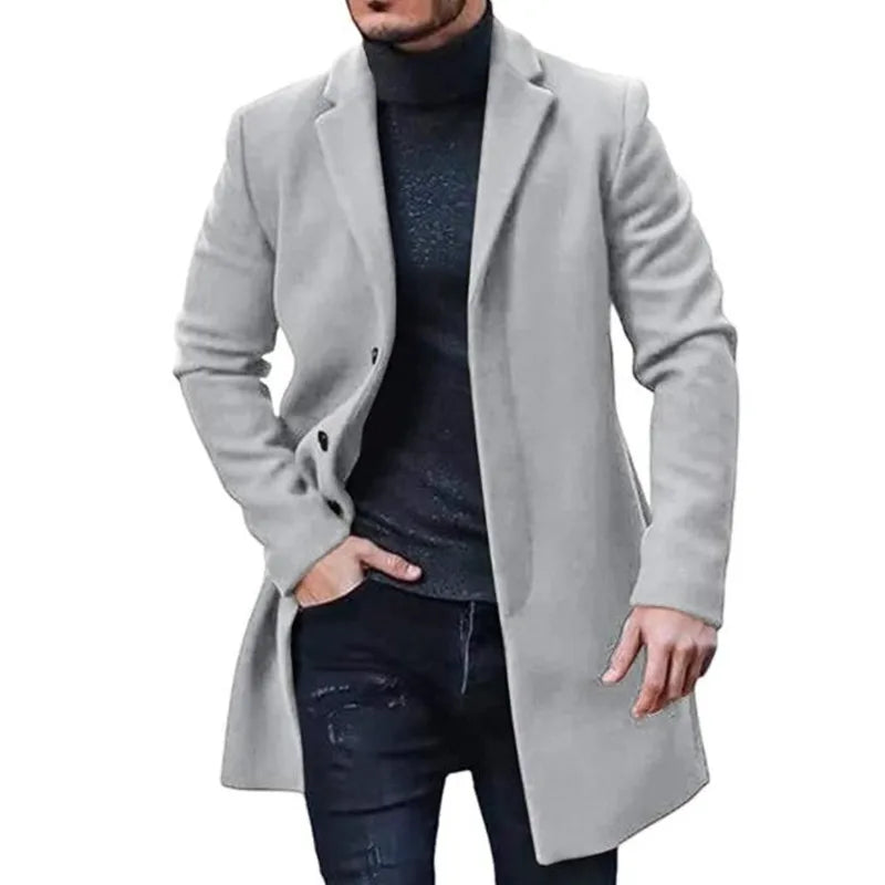 Men's Casual Sport Jacket Button Front Style