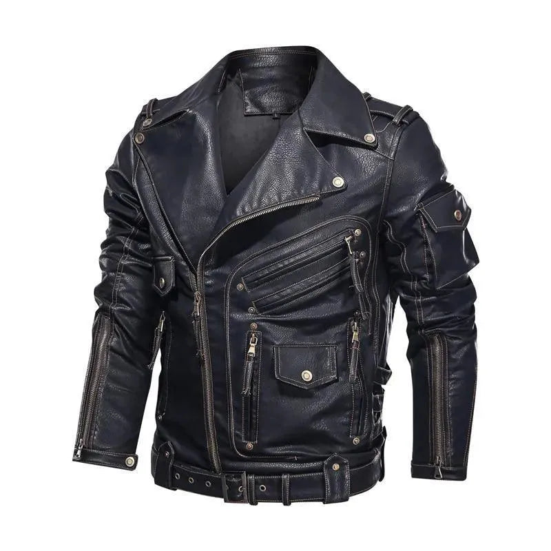 Men’s Classic Biker Jacket Casual Style