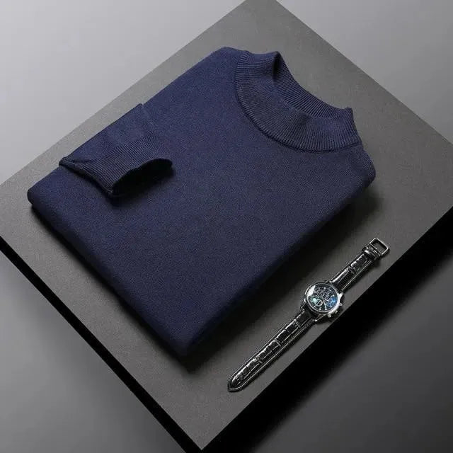 Men’s Classic Crew-Neck Pullover Sweater – Knit