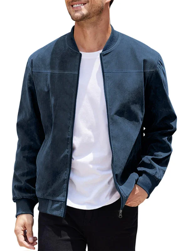 Men's Cotton Bomber Jacket Retro Casual Style