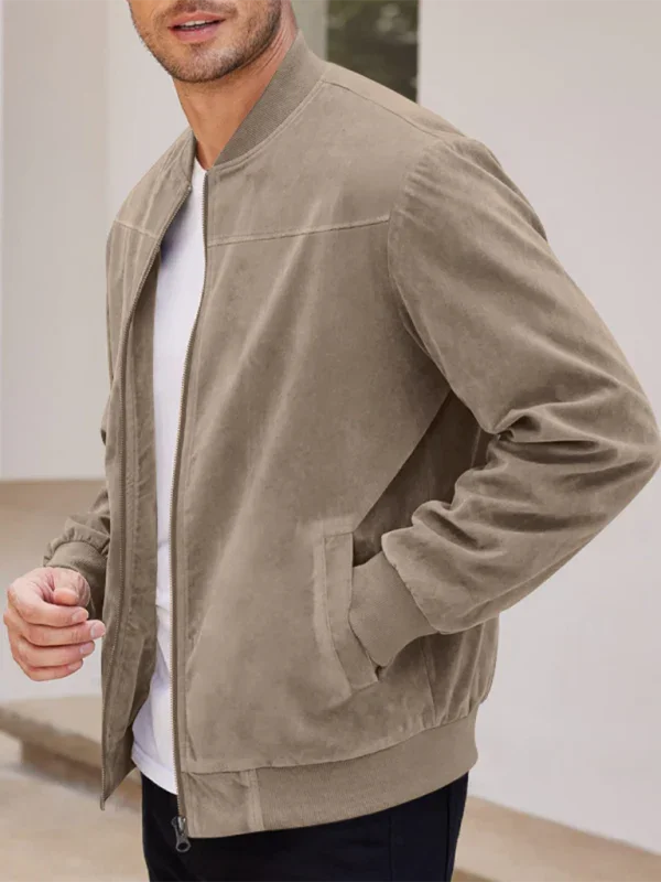 Men's Cotton Bomber Jacket Retro Casual Style