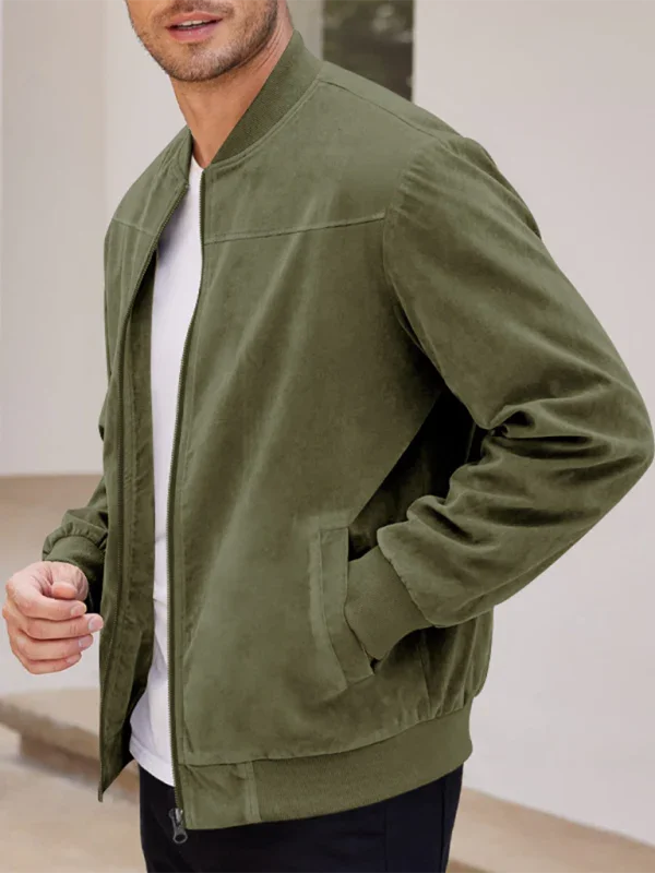 Men's Cotton Bomber Jacket Retro Casual Style