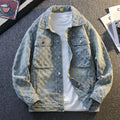 Men's Embroidered Denim Jacket Vintage Streetwear Style