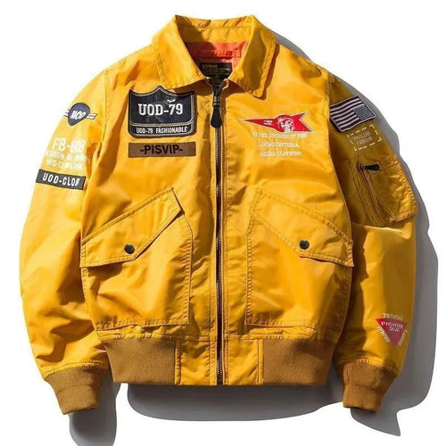 Men’s Graphic Bomber Jacket Street Style