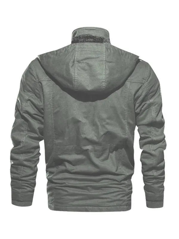 Men’s Hooded Parka Jacket Winter Style