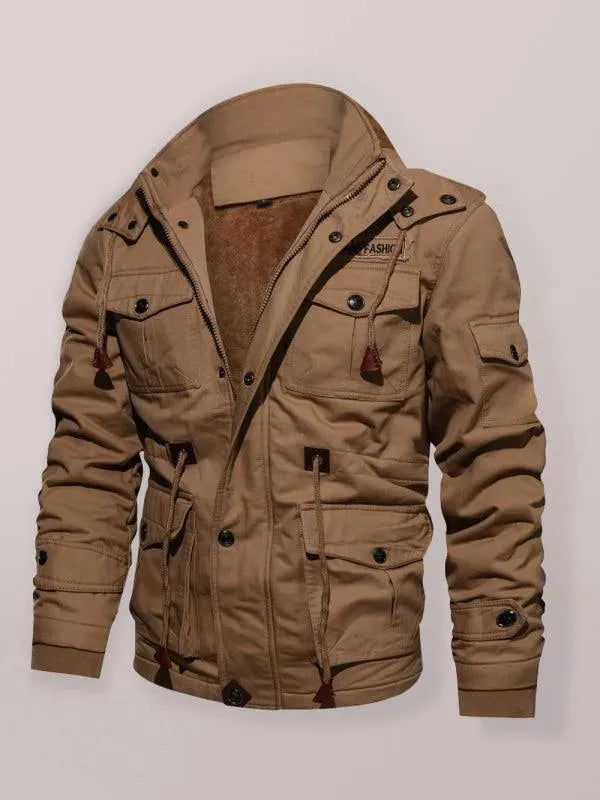 Men’s Hooded Parka Jacket Winter Style