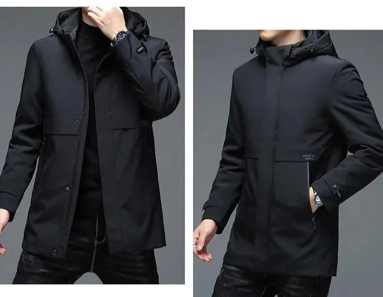 Men’s Hooded Puffer Jacket Winter Style