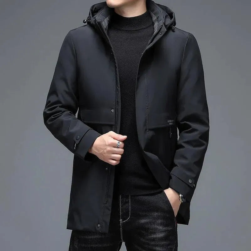 Men’s Hooded Puffer Jacket Winter Style