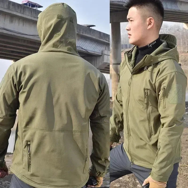 Men’s Hooded Waterproof Jacket Outdoor Style
