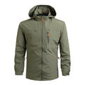 Men's Hooded Windbreaker Jacket Lightweight Outdoor Style
