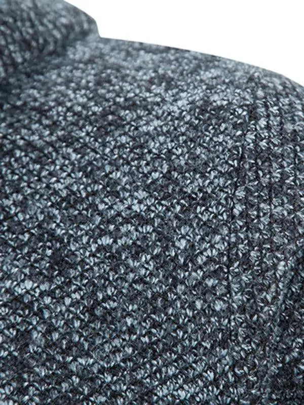 Men’s Hooded Zip Cardigan Sweater – Full Zip with Pockets