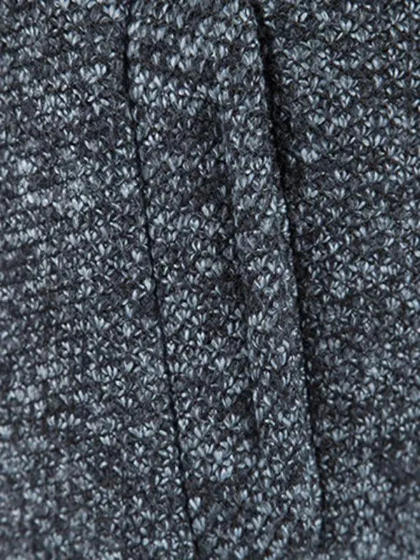 Men’s Hooded Zip Cardigan Sweater – Full Zip with Pockets