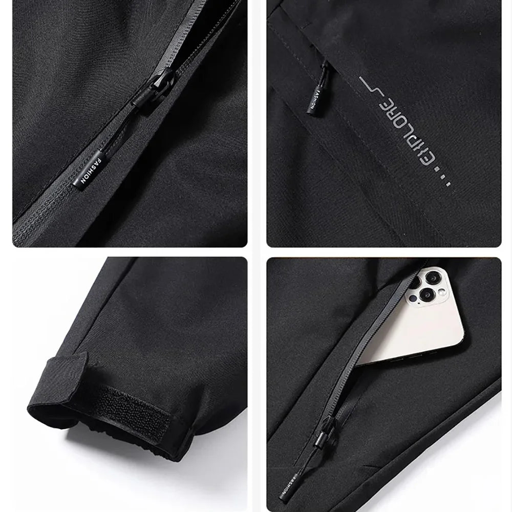 Men's Lightweight Waterproof Jacket Slim Fit Outdoor Style