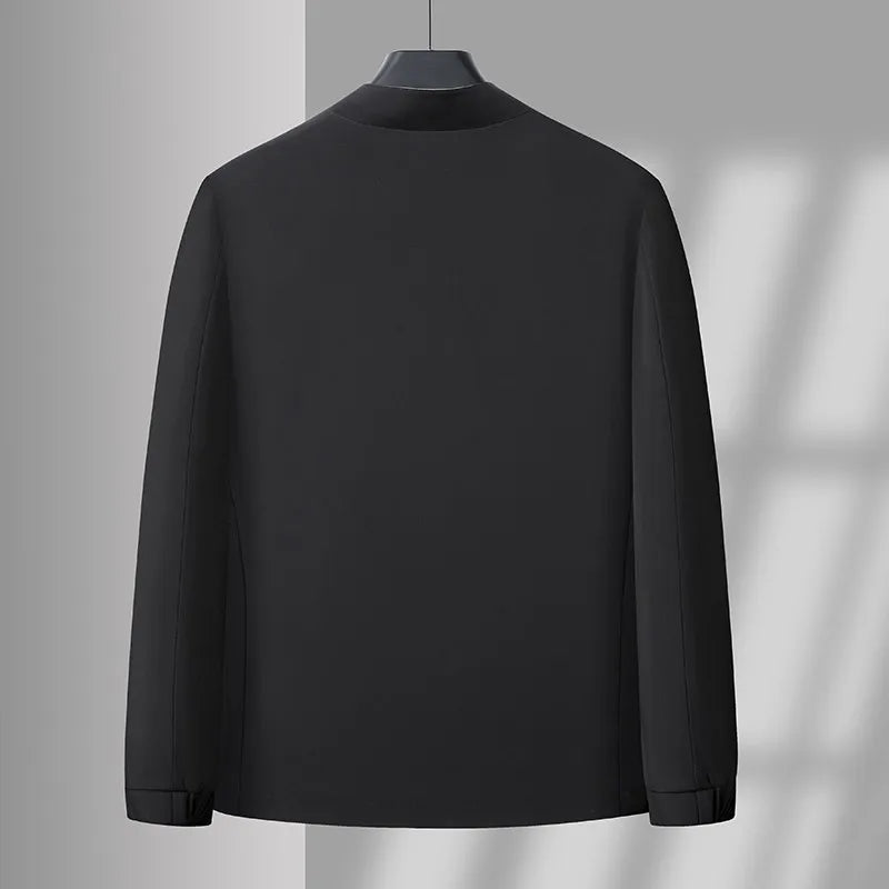 Men's Lightweight Windbreaker Jacket Stand Collar Style