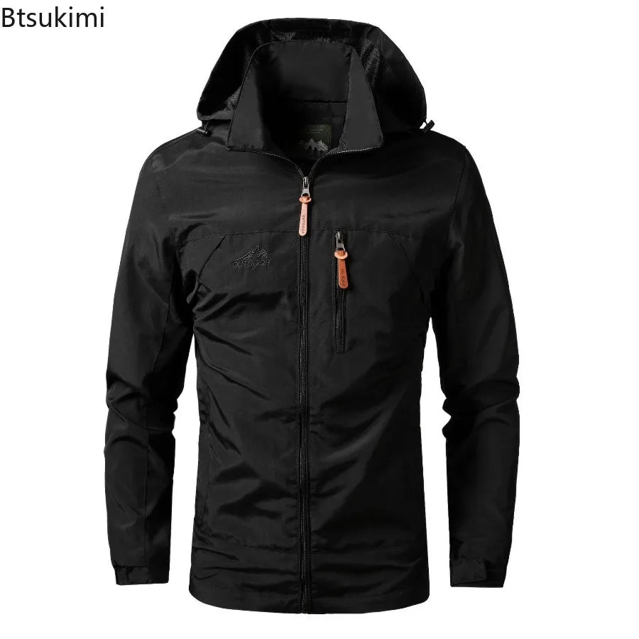 Men's Oversized Windbreaker Jacket Lightweight Casual Style