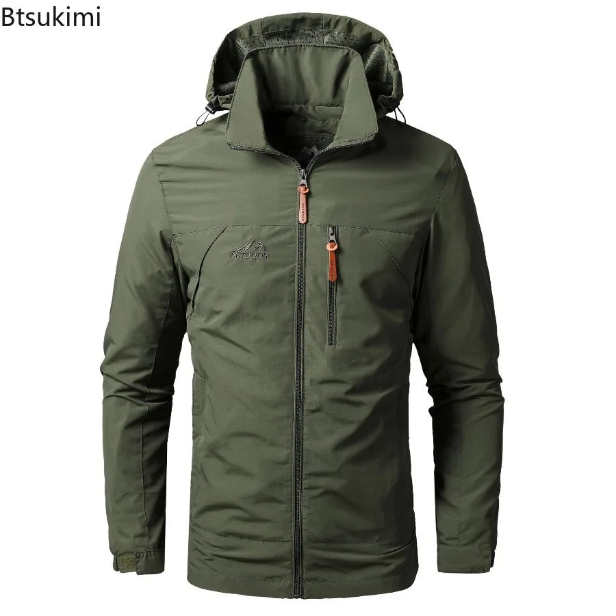 Men's Oversized Windbreaker Jacket Lightweight Casual Style