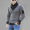 Men’s Plus Size Turtleneck Pullover Sweater – Knit