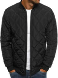 Men’s Quilted Bomber Jacket Insulated Style