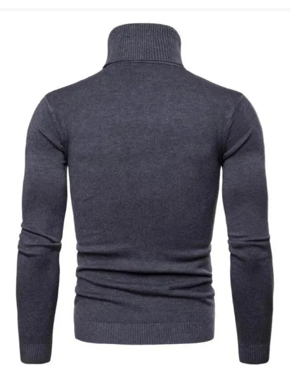 Men’s Slim Fit Turtleneck Pullover Sweater – Knit