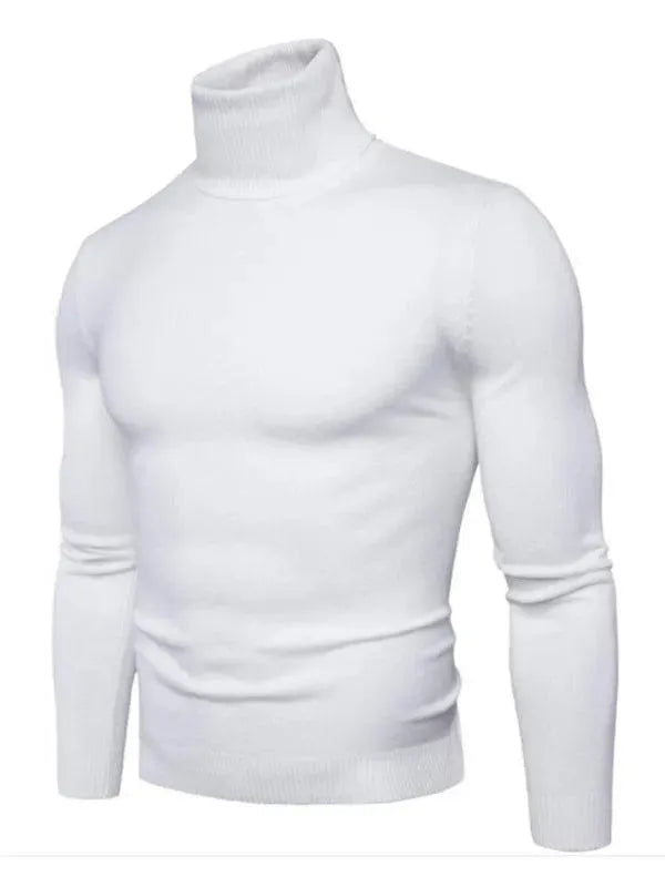 Men’s Slim Fit Turtleneck Pullover Sweater – Knit