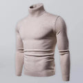 Men’s Slim Fit Turtleneck Pullover Sweater – Knit
