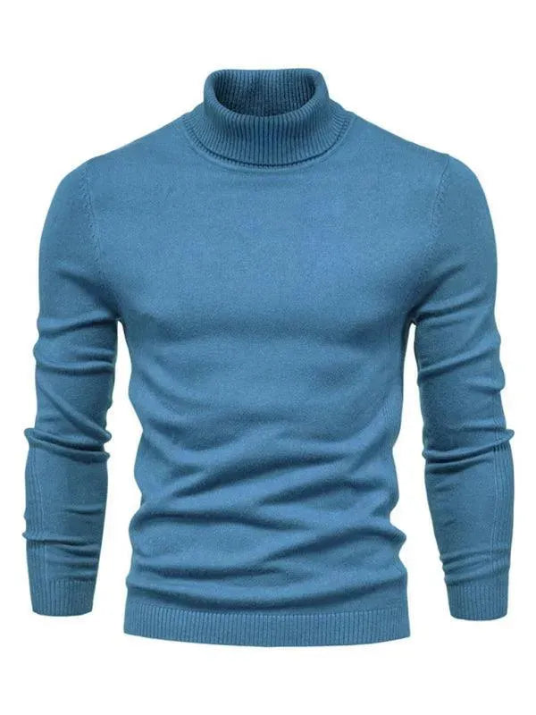Men’s Slim Knit Turtleneck Pullover Sweater
