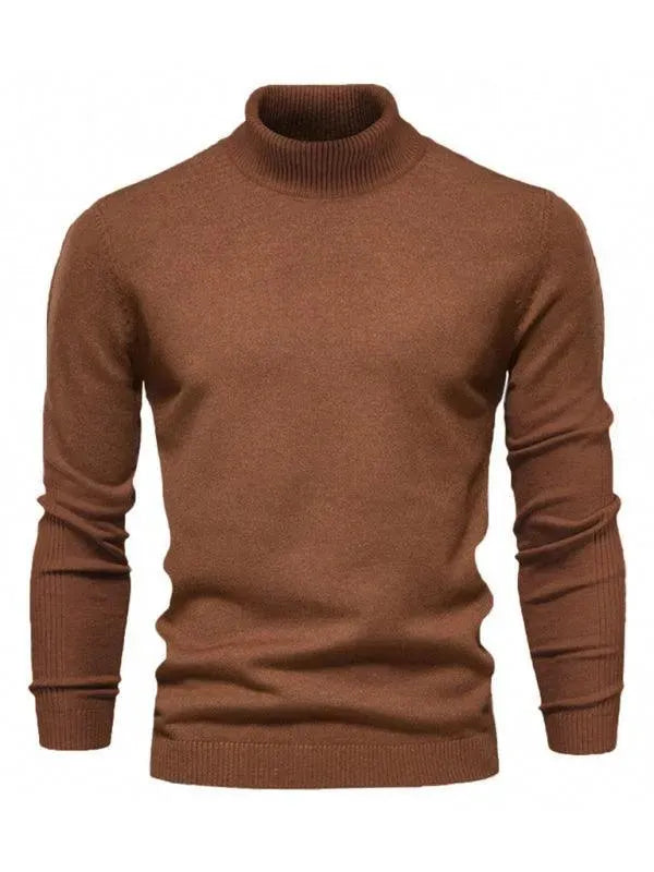 Men’s Slim Knit Turtleneck Pullover Sweater