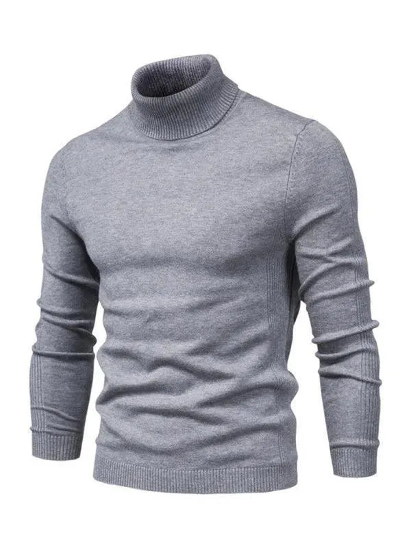 Men’s Slim Knit Turtleneck Pullover Sweater