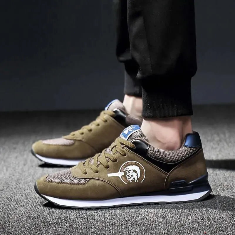 Men's Sneakers - Low-Top Men Sneakers - Lace-Up All-Season Shoes