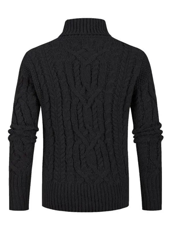 Men’s Twist V-Neck Pullover Sweater – Knit Style