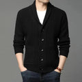 Men’s V-Neck Knit Cardigan Sweater With Pockets