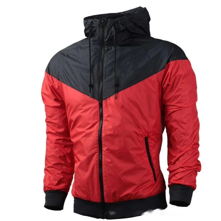Men's Waterproof Windbreaker Jacket Hooded Outdoor Style