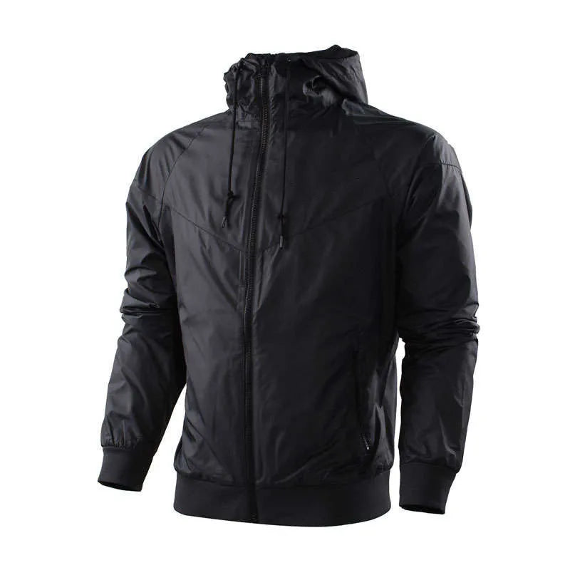 Men's Waterproof Windbreaker Jacket Hooded Outdoor Style