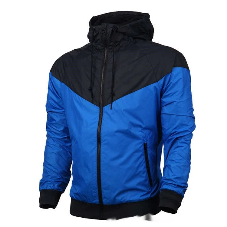 Men's Waterproof Windbreaker Jacket Hooded Outdoor Style