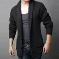 Men’s Wool Striped Cardigan Sweater