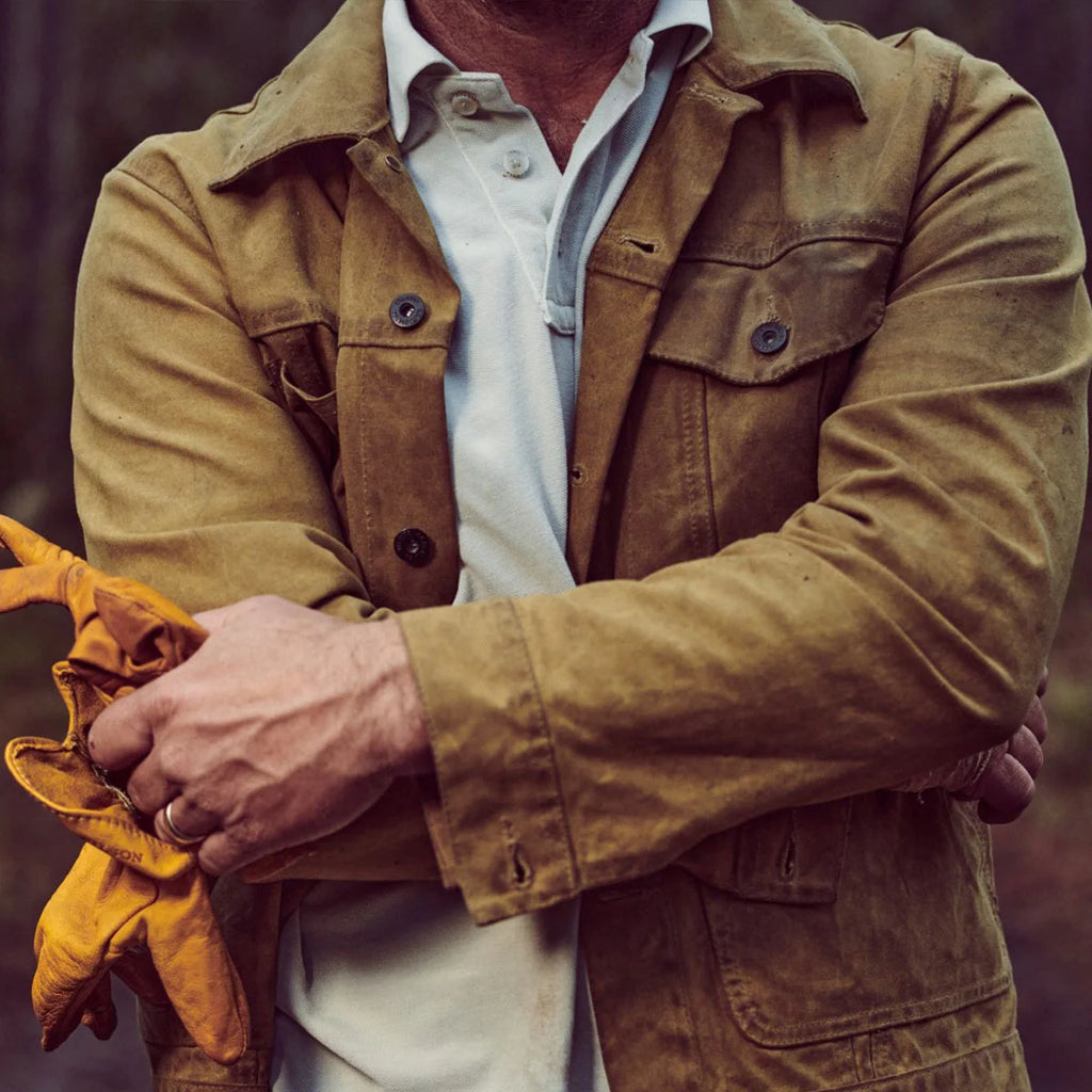 Men's Work Trucker Jacket Multiple Pocket Style