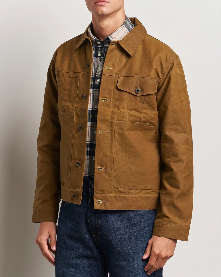 Men's Work Trucker Jacket Multiple Pocket Style