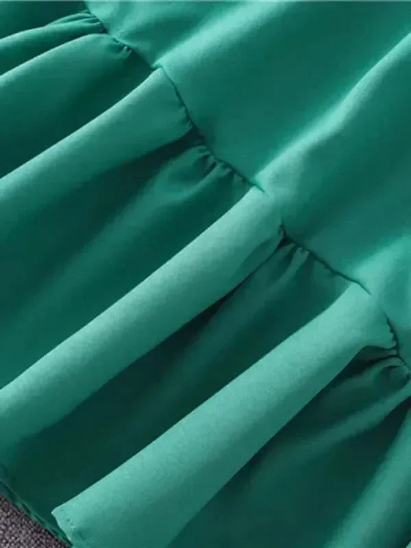 Romantic Cotton Tiered Mini Dress