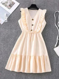 Romantic Cotton Tiered Mini Dress