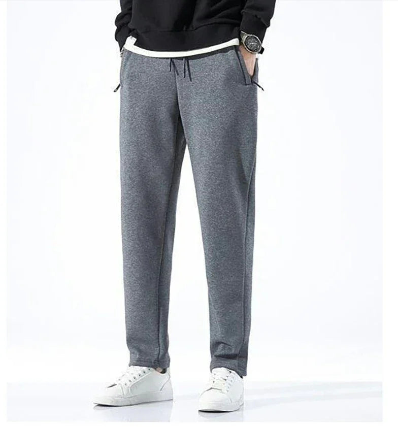 Sporty & Relaxed Men Jogger Pants - Mid Rise Drawstring