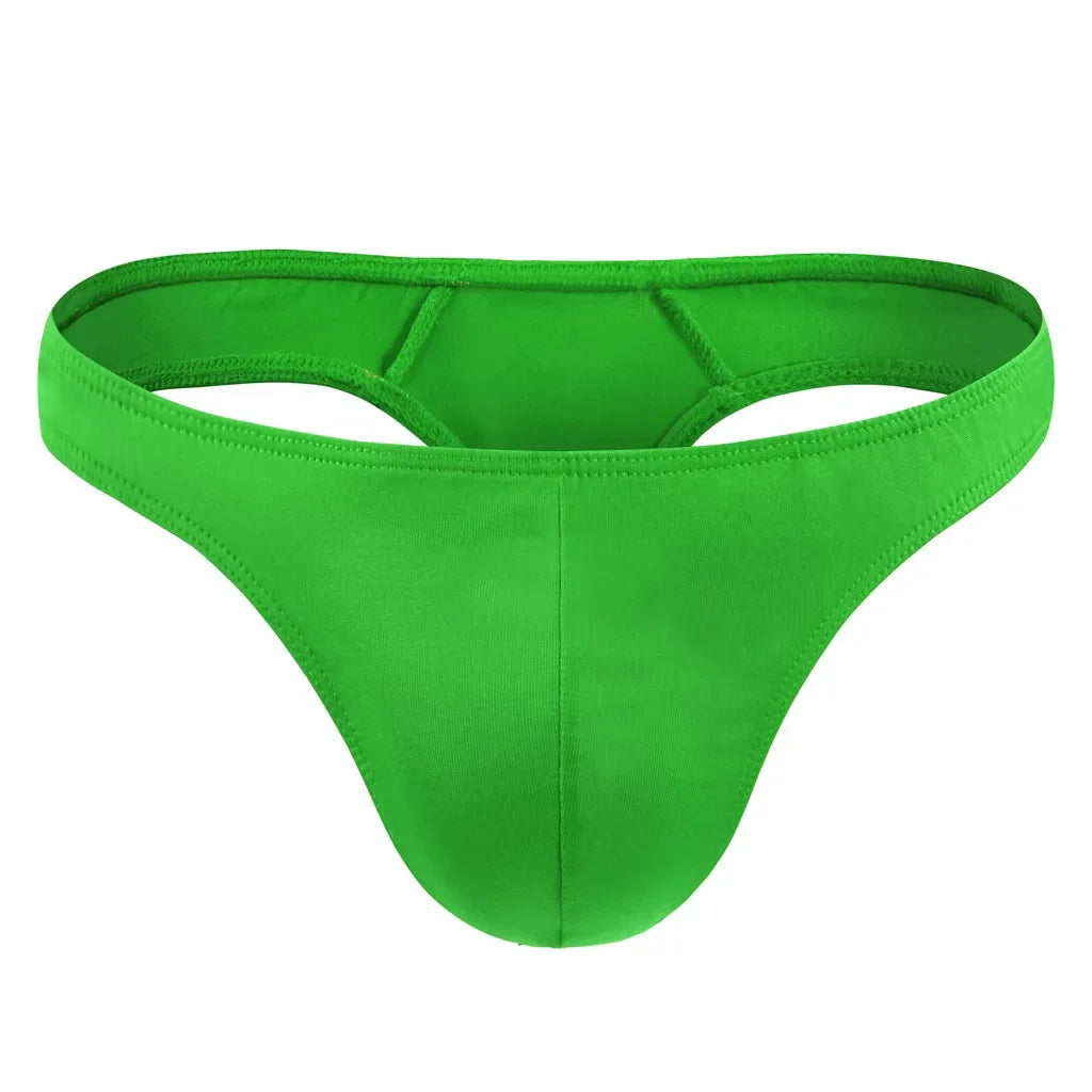 Men Underwear Enhance Shorts Gay Sexy U Convex Pouch G-String Bikini Minikini Tangas T-Back Thong Backless Breathable Underpants