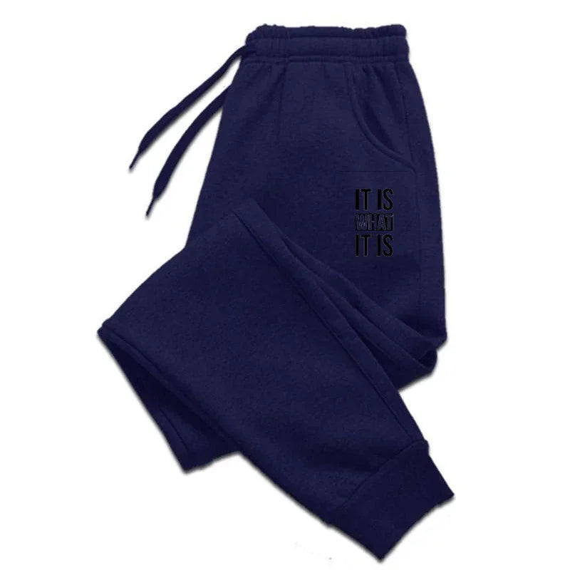 Streetwear Men Jogger Pants - Mid Rise Warm