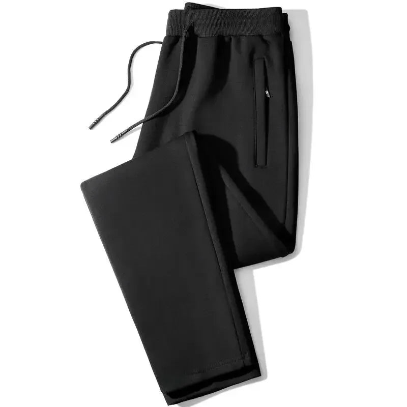Relaxed Sporty Men Jogger Pants - Mid Rise Plus Size